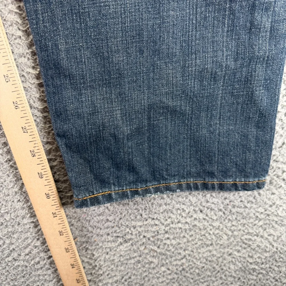 Levi's 505 Jeans Mens 40x30 Blue Cotton Denim Straight Leg Travel Workwear Faded